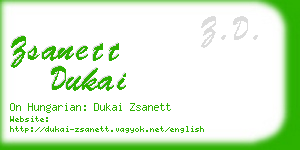 zsanett dukai business card